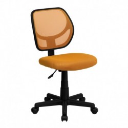 MFO Mid-Back Orange Mesh Task Chair and Computer Chair
