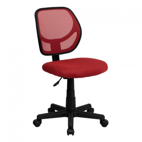 MFO Mid-Back Red Mesh Task Chair and Computer Chair