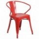 MFO Red Metal Chair with Arms