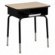MFO Student Desk with Open Front Metal Book Box