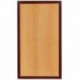 MFO 24'' x 42'' Rectangular Two-Tone Resin Cherry and Mahogany Table Top