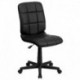 MFO Mid-Back Black Quilted Vinyl Task Chair