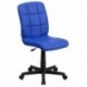 MFO Mid-Back Blue Quilted Vinyl Task Chair