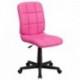 MFO Mid-Back Pink Quilted Vinyl Task Chair