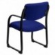 MFO Navy Fabric Executive Side Chair with Sled Base