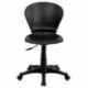 MFO Mid-Back Black Plastic Swivel Task Chair