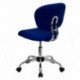 MFO Mid-Back Blue Mesh Task Chair with Chrome Base