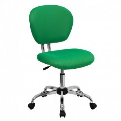 MFO Mid-Back Bright Green Mesh Task Chair with Chrome Base