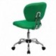MFO Mid-Back Bright Green Mesh Task Chair with Chrome Base