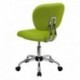 MFO Mid-Back Apple Green Mesh Task Chair with Chrome Base