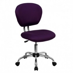 MFO Mid-Back Purple Mesh Task Chair with Chrome Base