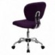 MFO Mid-Back Purple Mesh Task Chair with Chrome Base