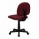 MFO Mid-Back Ergonomic Burgundy Fabric Task Chair