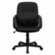 MFO Mid-Back Black Glove Vinyl Executive Office Chair