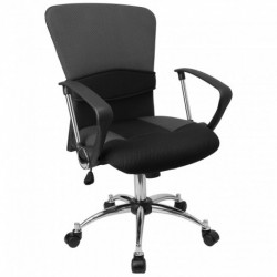 MFO Mid-Back Grey Mesh Office Chair