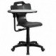 MFO Black Mobile Task Chair with Swivel Tablet Arm