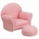 MFO Kids Pink Vinyl Rocker Chair and Footrest