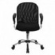 MFO Mid-Back Black Mesh Office Chair with Chrome Base