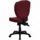 MFO Mid-Back Burgundy Fabric Multi-Functional Ergonomic Task Chair