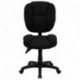 MFO Mid-Back Black Fabric Multi-Functional Ergonomic Task Chair