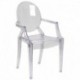 MFO Ghost Chair with Arms in Transparent Crystal