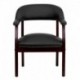 MFO Black Leather Conference Chair