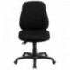 MFO Mid-Back Black Fabric Multi-Functional Ergonomic Chair