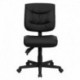 MFO Mid-Back Black Leather Multi-Functional Task Chair