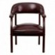 MFO Oxblood Vinyl Luxurious Conference Chair