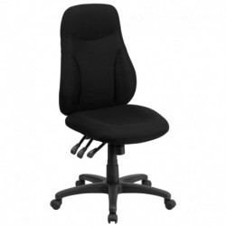MFO High Back Black Fabric Multi-Functional Ergonomic Chair