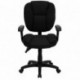 MFO Mid-Back Black Fabric Multi-Functional Ergonomic Task Chair with Arms