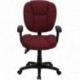 MFO Mid-Back Burgundy Fabric Multi-Functional Ergonomic Task Chair with Arms