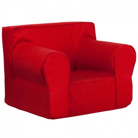 MFO Oversized Solid Red Kids Chair