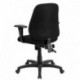 MFO Mid-Back Black Fabric Multi-Functional Ergonomic Chair with Height Adjustable Arms with Height Adjustable Arms