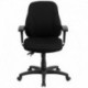 MFO Mid-Back Black Fabric Multi-Functional Ergonomic Chair with Height Adjustable Arms with Height Adjustable Arms