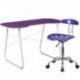 MFO Purple Computer Desk and Tractor Chair