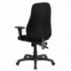 MFO High Back Black Fabric Multi-Functional Ergonomic Chair with Height Adjustable Arms