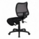 MFO Mobile Ergonomic Kneeling Task Chair with Black Curved Mesh Back and Fabric Seat