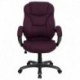 MFO High Back Grape Microfiber Upholstered Contemporary Office Chair