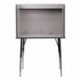 MFO Study Carrel with Adjustable Legs and Top Shelf in Nebula Grey Finish