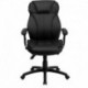MFO High Back Black Leather Executive Office Chair with Triple Paddle Control
