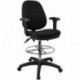 MFO Ergonomic Multi-Functional Triple Paddle Drafting Stool with Adjustable Foot Ring and Arms