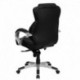 MFO High Back Black Leather Contemporary Office Chair