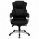 MFO High Back Black Leather Contemporary Office Chair