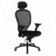 MFO High Back Professional Super Mesh Chair Featuring Solid Metal Construction with Black Accents