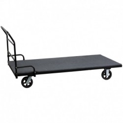 MFO Folding Table Dolly with Carpeted Platform for Rectangular Tables