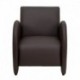 MFO Recurve Collection Brown Leather Reception Chair