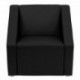 MFO Wonder Collection Black Leather Reception Chair