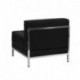 MFO Immaculate Collection Contemporary Black Leather Middle Chair