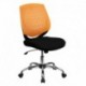 MFO Mid-Back Orange Designer Back Task Chair with Chrome Base